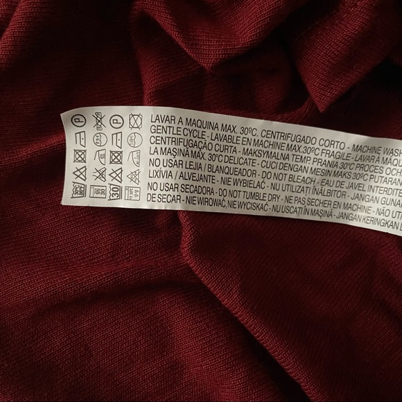 Gorgeous Burgundy Long Sleeve Ruched Dress - Picture 5 of 12